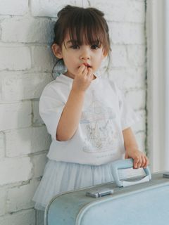 gelato pique Kids＆Baby/【BABY】メリーゴーランドワンポイントTシャツ/トップス